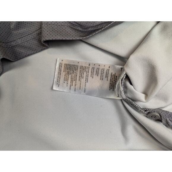 Adidas Golf Polo Shirt XL Men's Gray Short Sleeve Quick Dry Performance - Picture 9 of 10